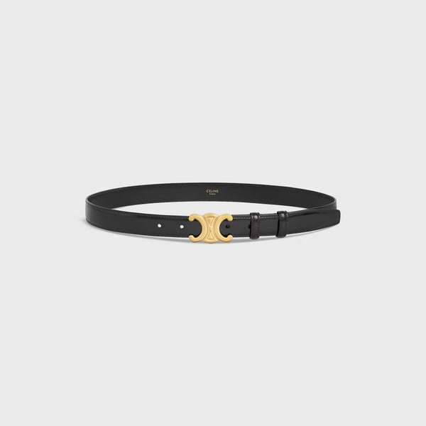 Celine Triomphe Belt — Black