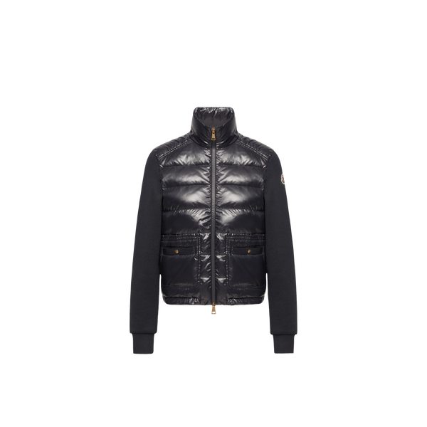 جاكيت Moncler جيرسيه آند داون الهجين مزيج داون جاكيت — كحلي