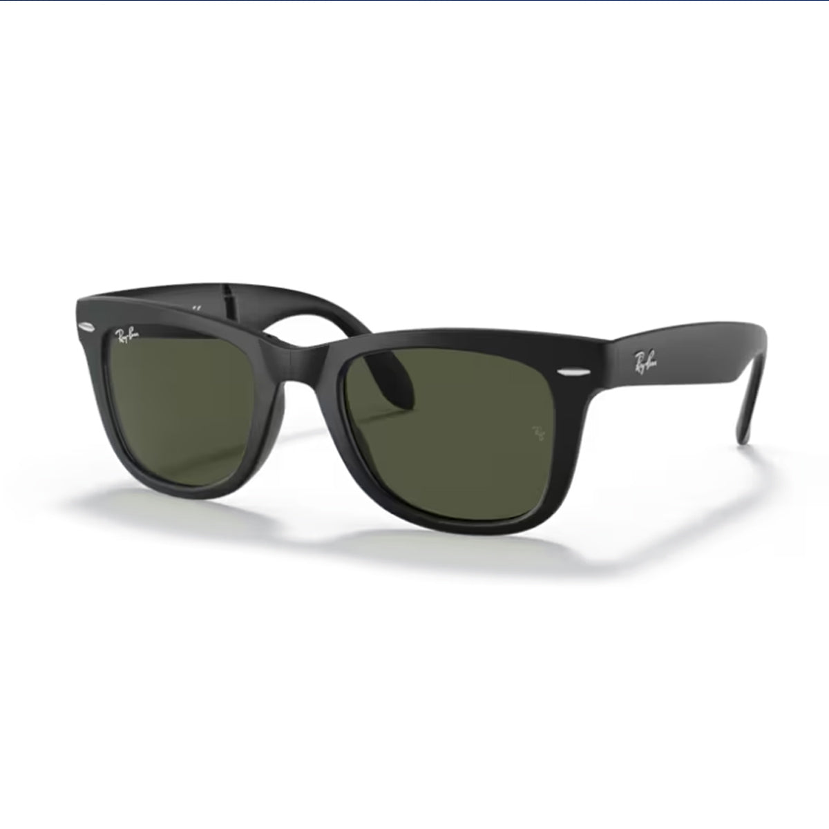Ray- Ban RB4105 - Folding wayfarer 601s Nero Matte Acetato Occhiali Da Sole
