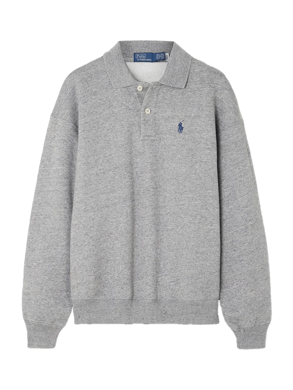 Ralph Lauren Long-Sleeve Polo Grey Women >> Rtw Top