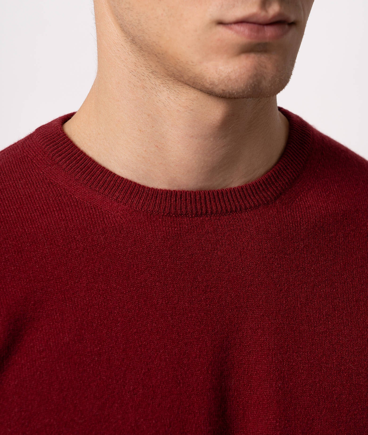 Crewneck Cashmere Sweater Ottawa Blue Basic Light Kintwear
