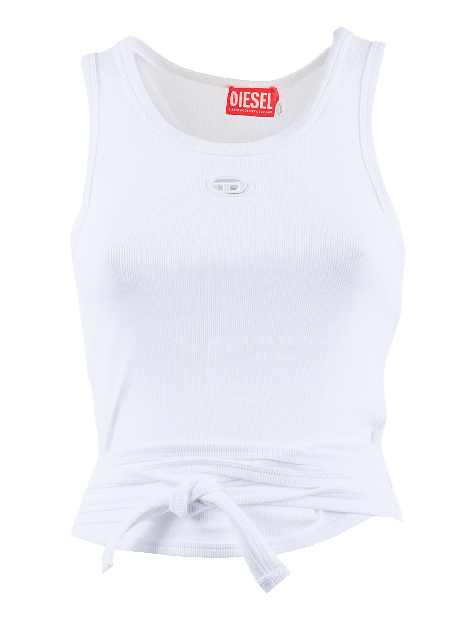 Jersey Tops White Cotton Elastane Top