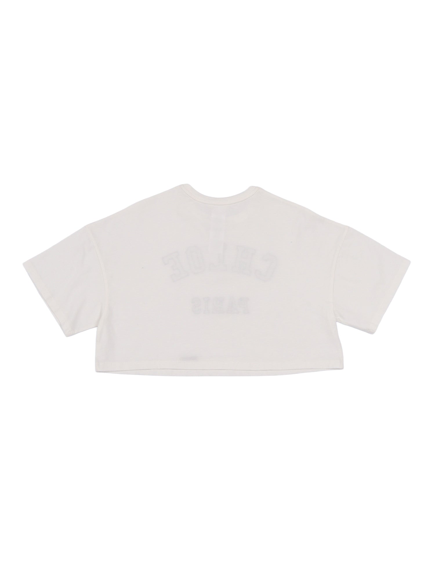 T-SHIRT White Cotton Fabric 2 Short Sleeves