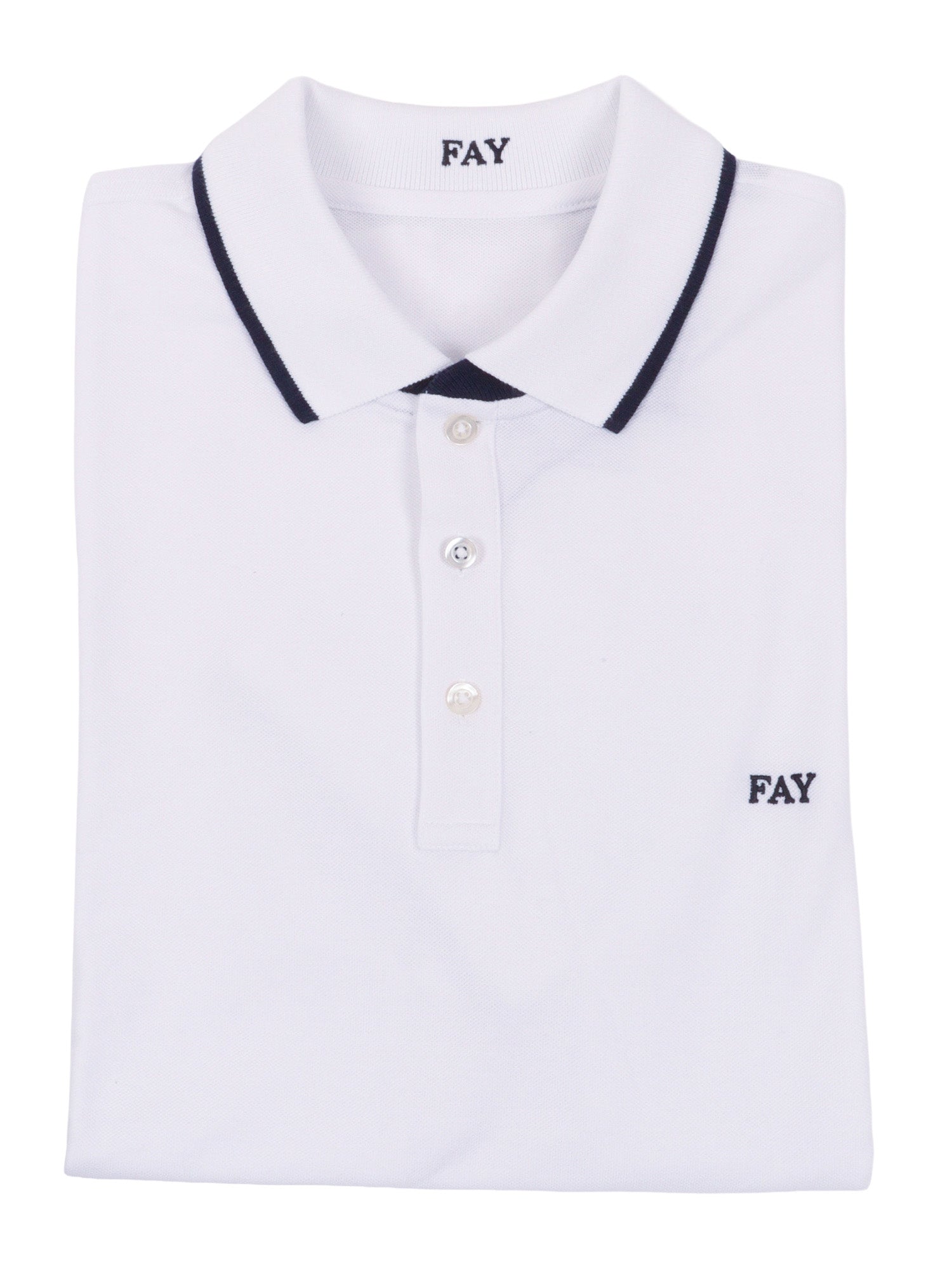 DB COLLAR PIQUET POLO White Cotton Elastane Shirt