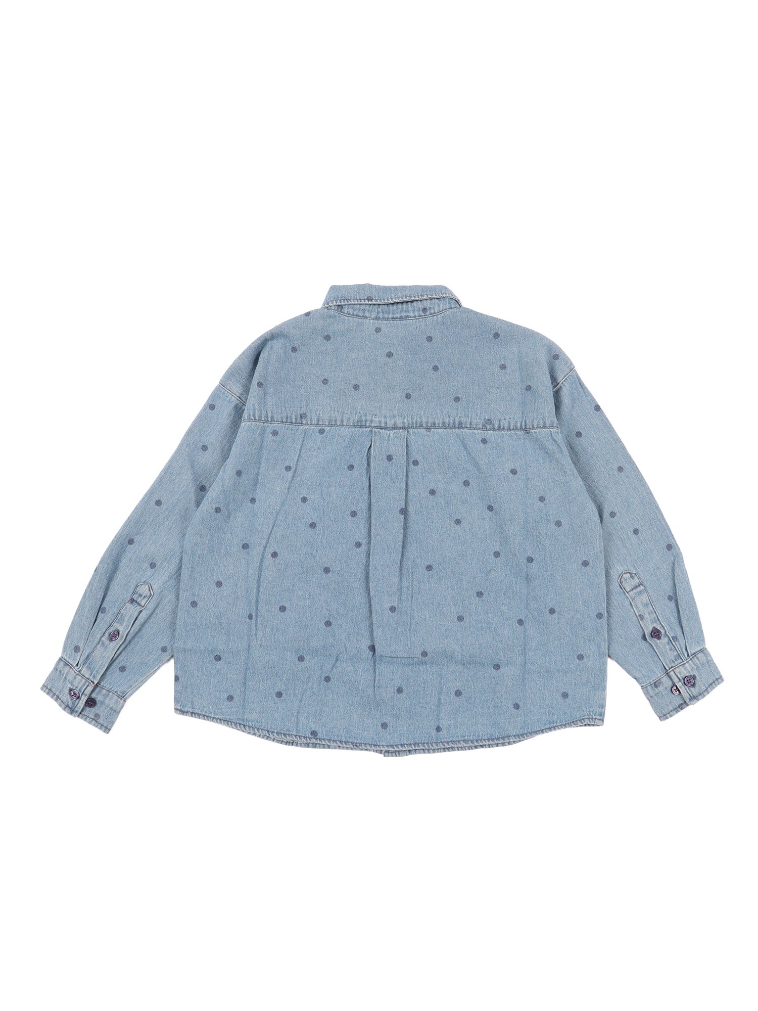 Lw denim dots aop ls shirt Blue Organic Cotton Camiceria