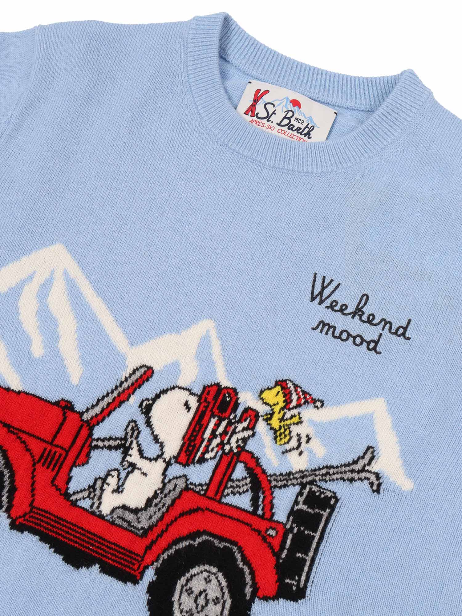 Douglas Light-Snoopy We Mood 31 Emb Light Blue Sweatshirt