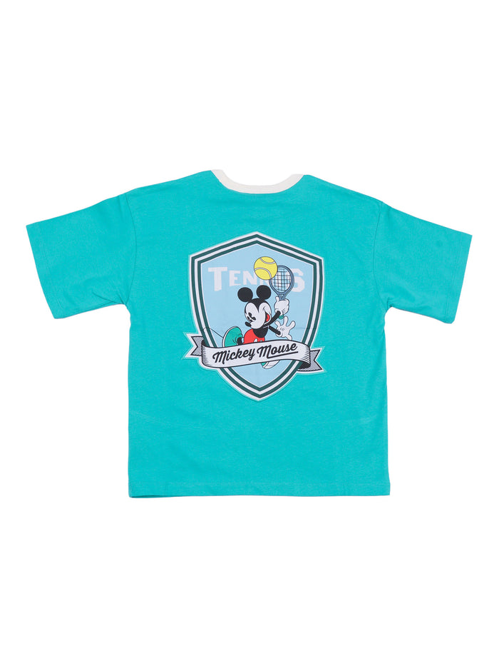 T-Shirt Green Cotton Fabric 2 Short Sleeves