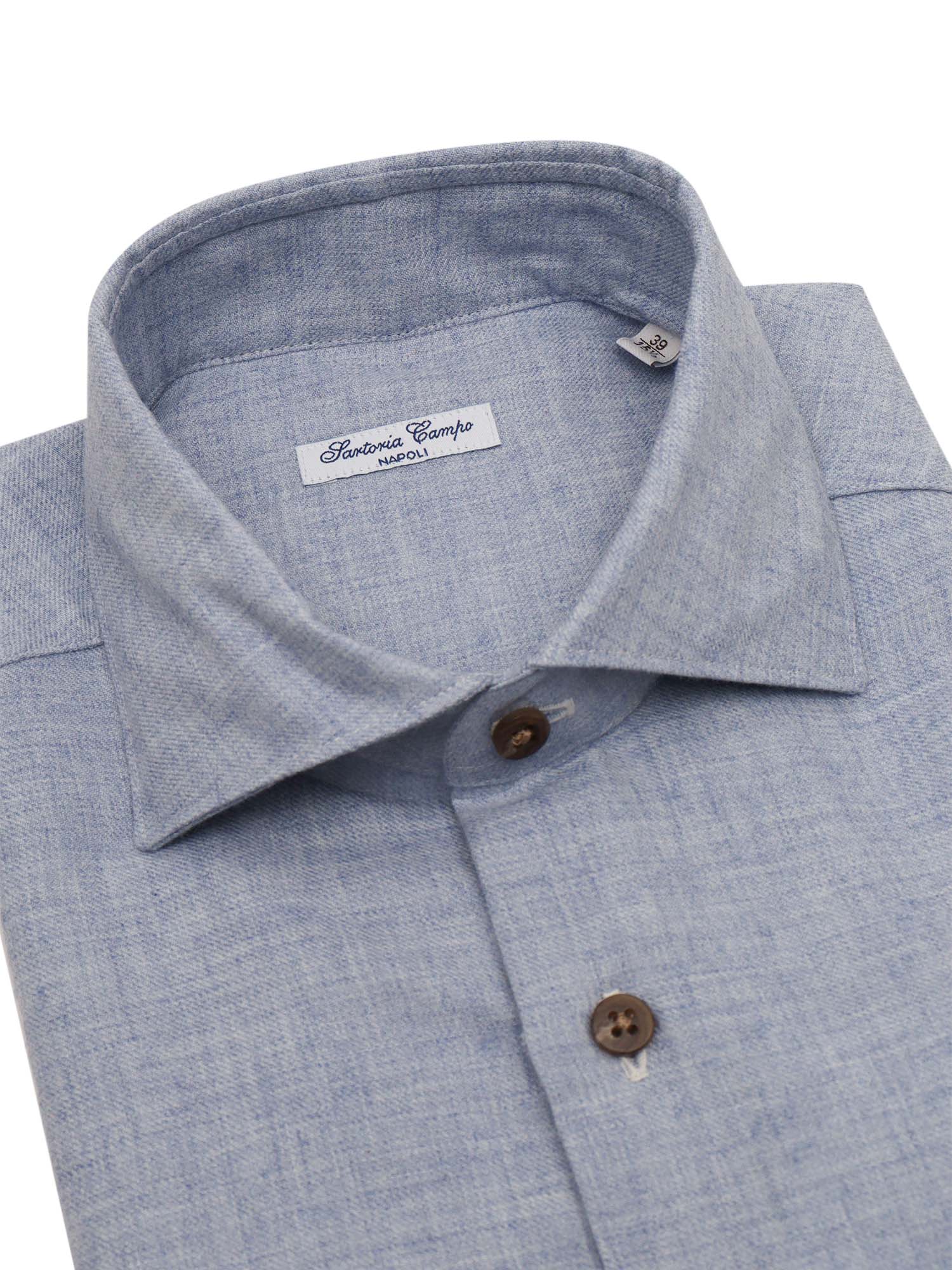Mens Shirt Light Blue Cotton