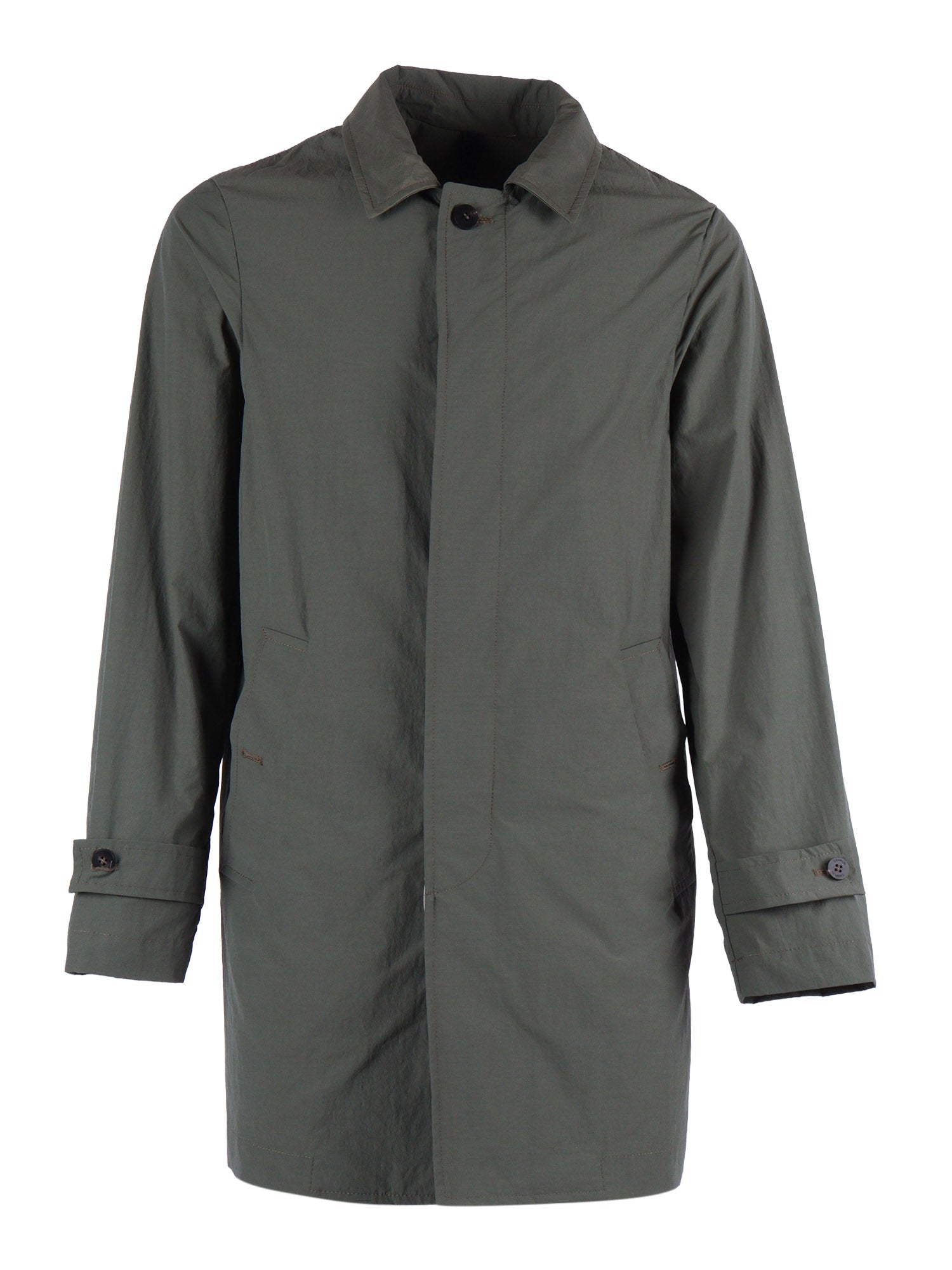 Rain - Bl Green Polyamide Cotton Jacket
