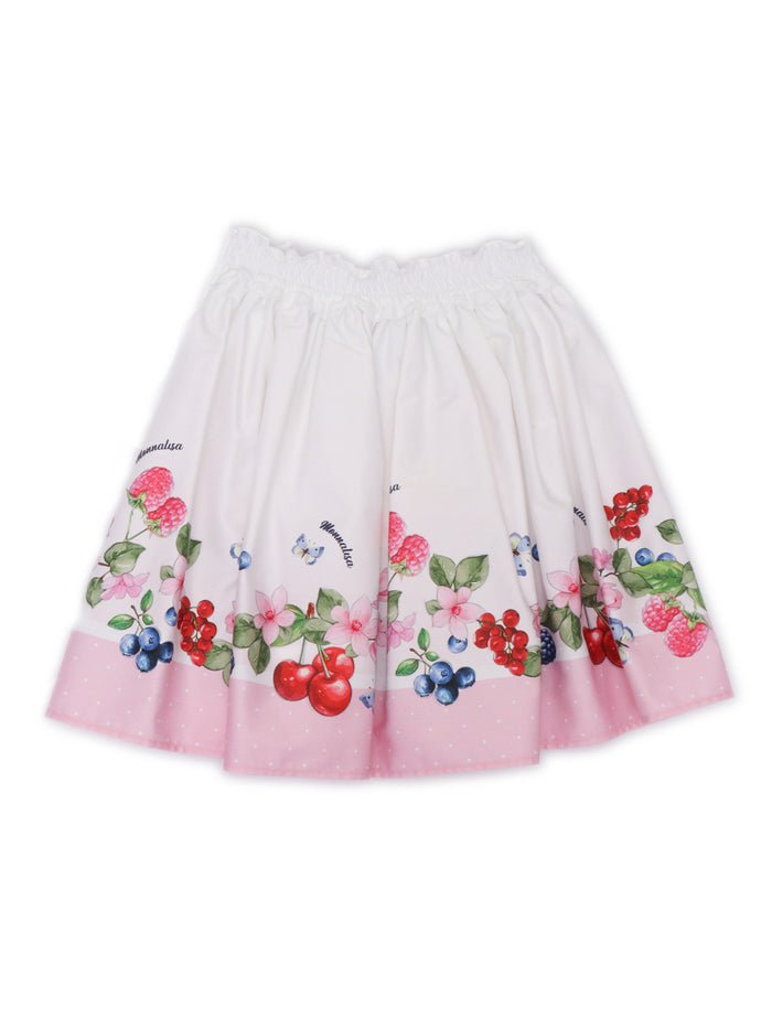 COTTON SKIRT White