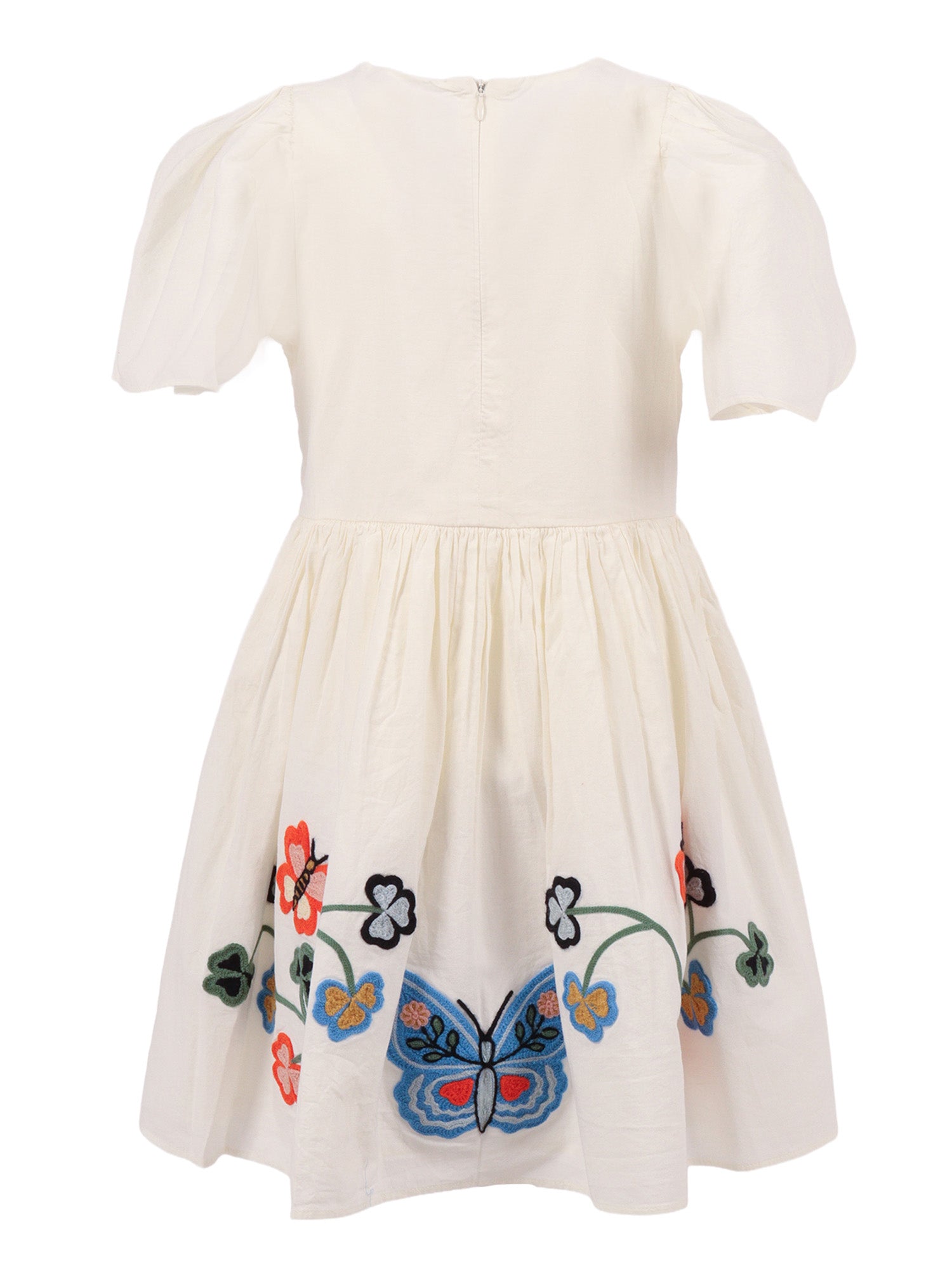 Carlin Dress SS White Cotton Organic