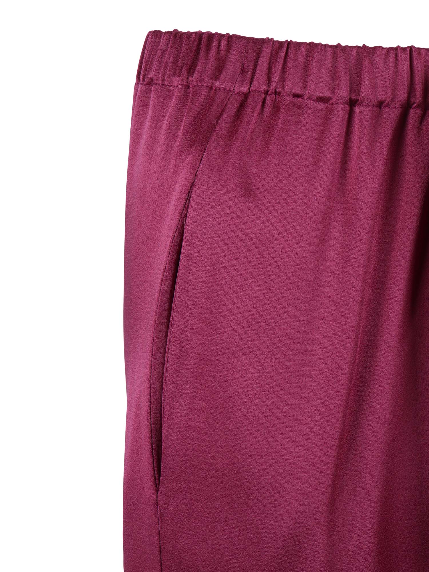 Trousers Purple Acetate Viscose Pant