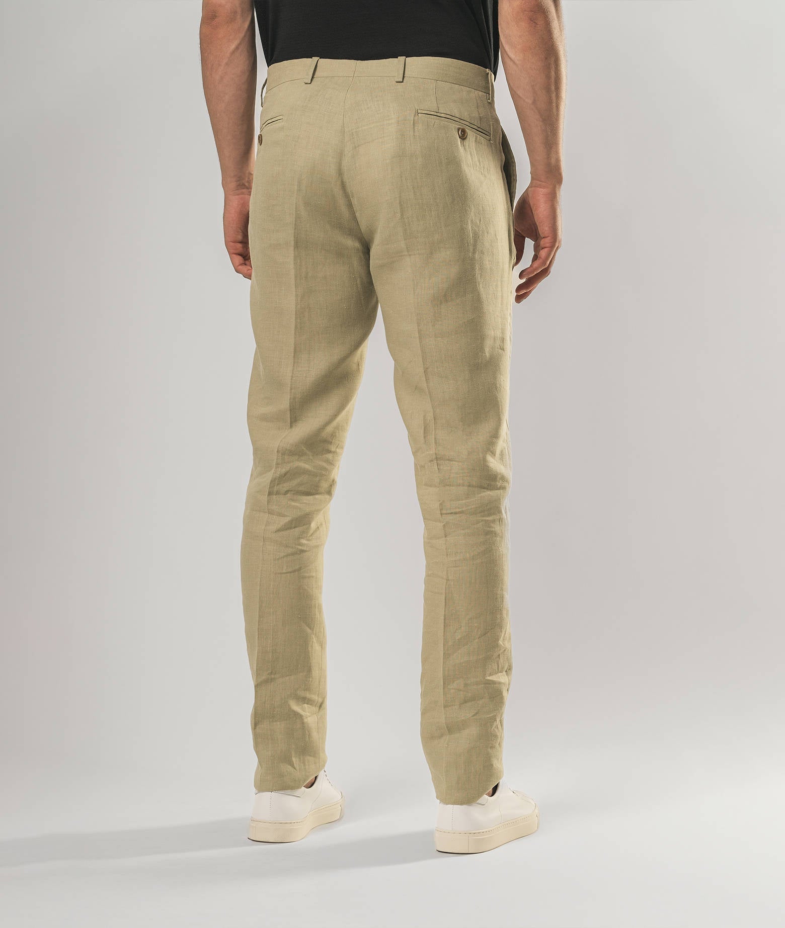 Canapa Trousers Formentera Beige No Pinces