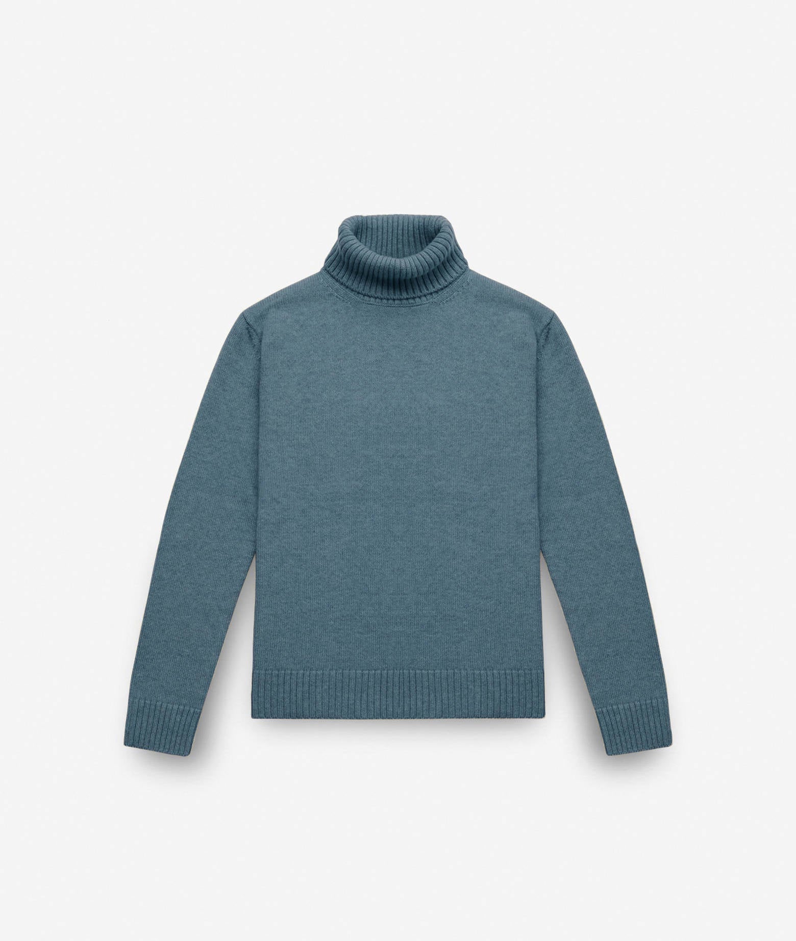 Turtleneck Cashmere Sweater Winnipeg Teal Knitwear