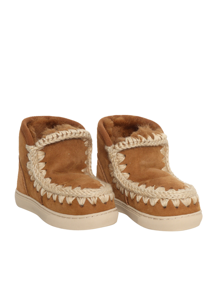 ESKIMO SNEAKER KID Brown Sheepskin