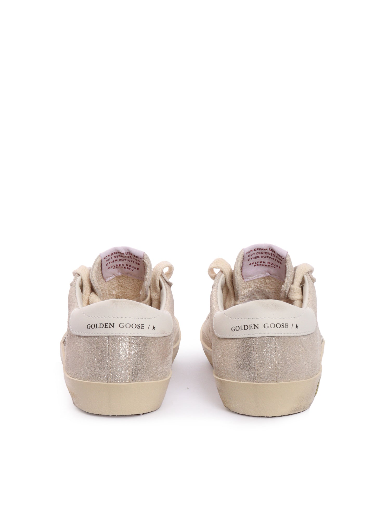 Super Star Laminated Suede Upper Leather And Heel Sneakers Beige Kid
