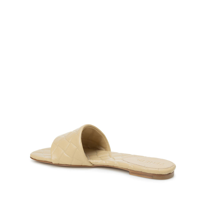Amy Leather Sandals Beige Lamb