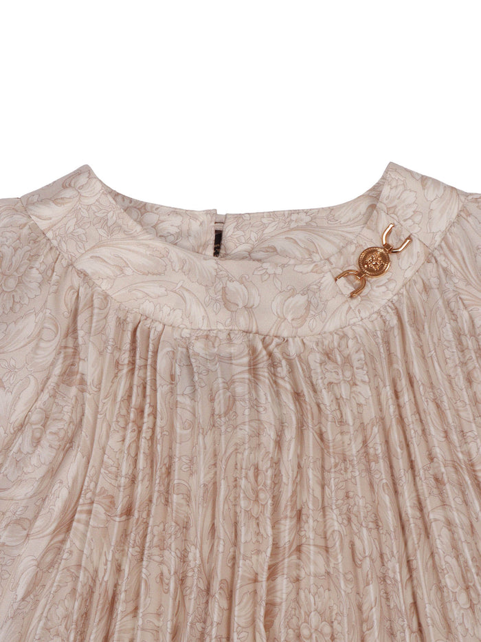 DRESS Beige Polyester