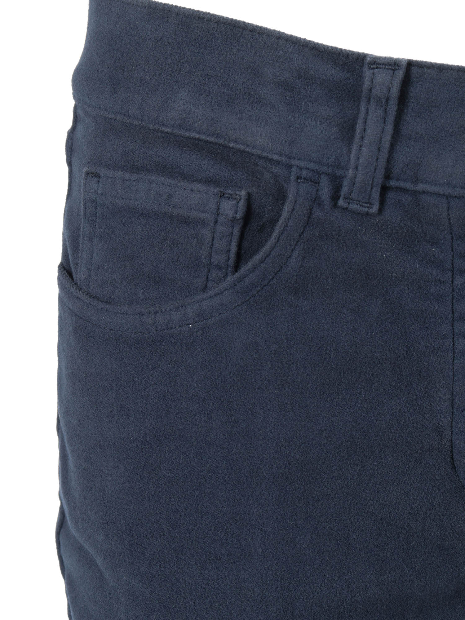 WOMAN PANTS Blue Cotton Elastane