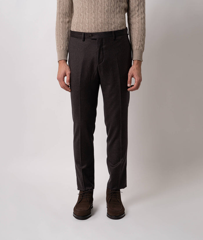 Wool Trousers Courchevel Brown Sportswear