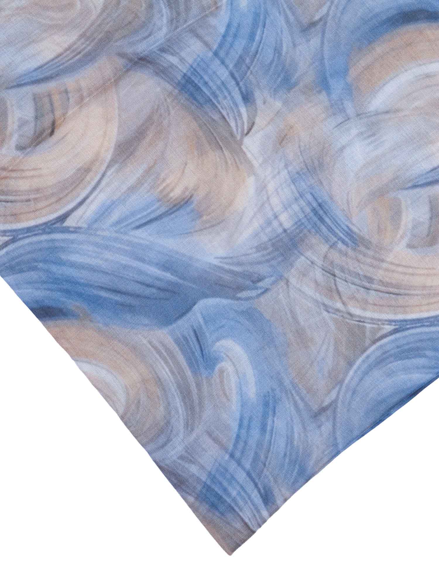 Perla Stole Light Blue Modal Silk Scarf