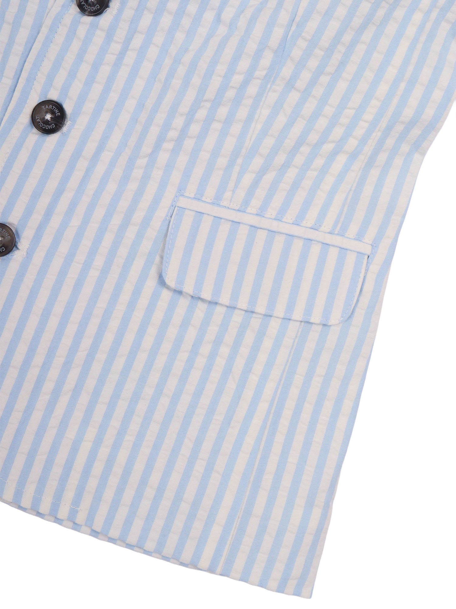 Giacca Elegante Light Blue Cotton Jacket