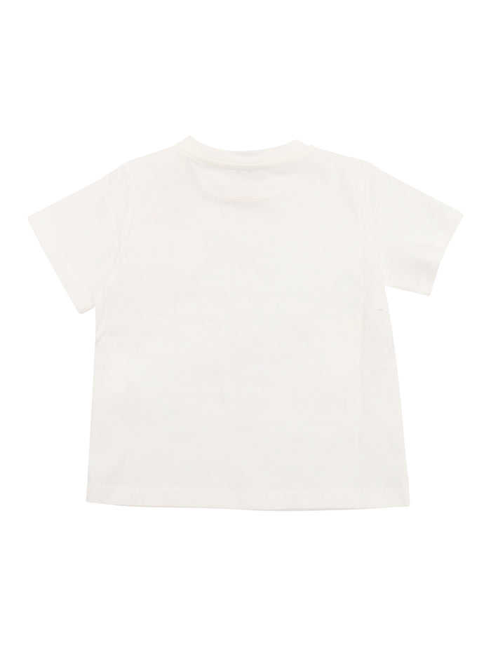 T-SHIRT-TOP White Cotton Short Sleeves T-shirt