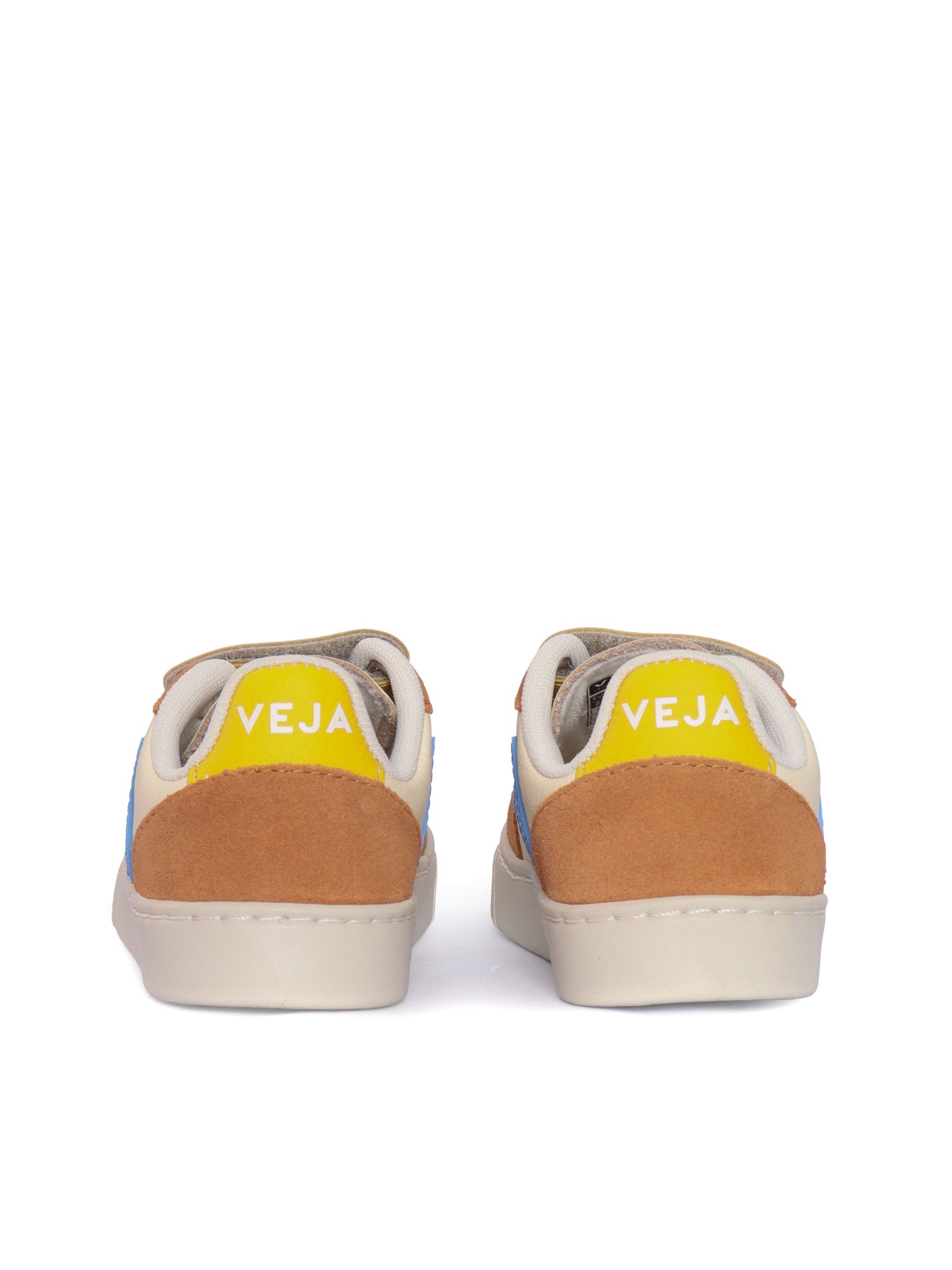 SMALL V-10 LEATHER CASHEW_AQUA_UMBER SNEAKERS Yellow Kid