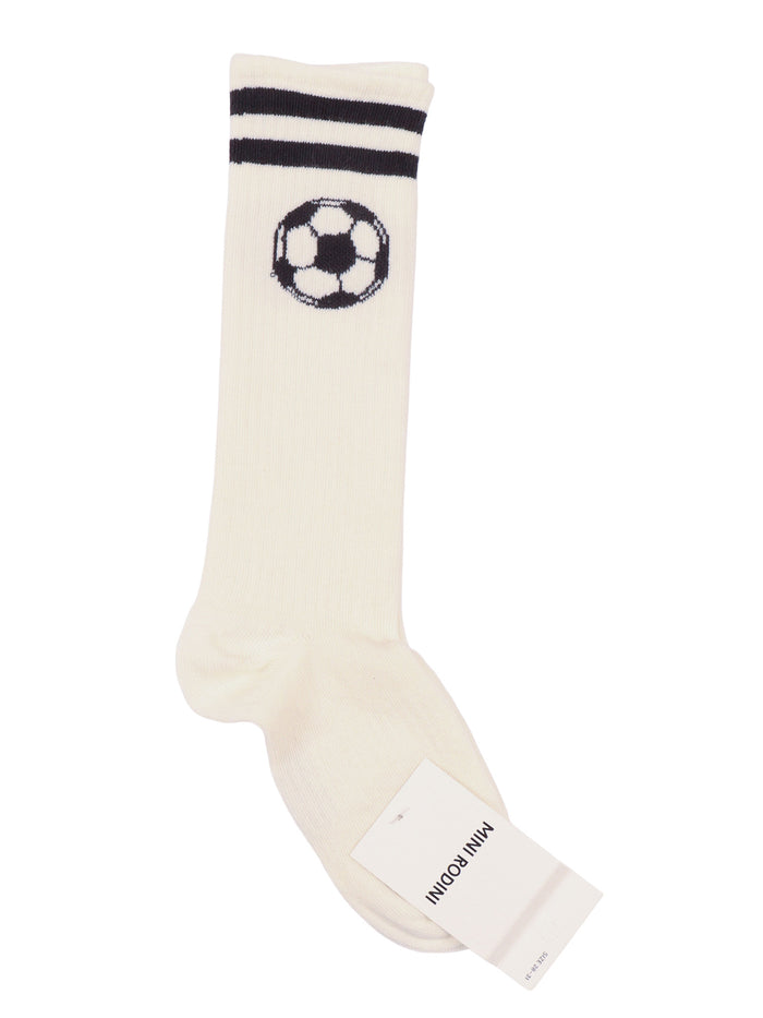 Football knee-high socks White