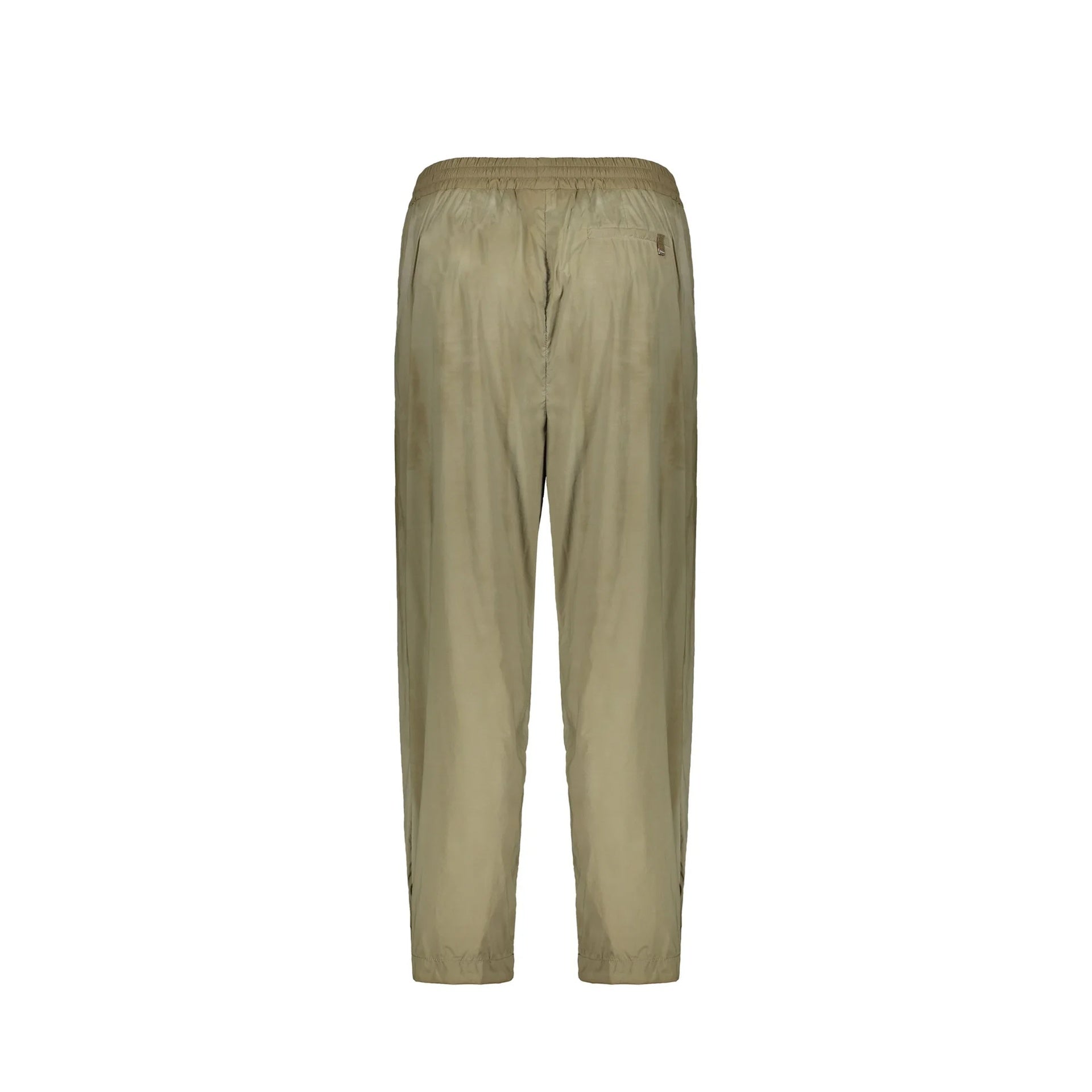 Herno Drawstring Elastic Waist Pants Green Elastane Polyamide
