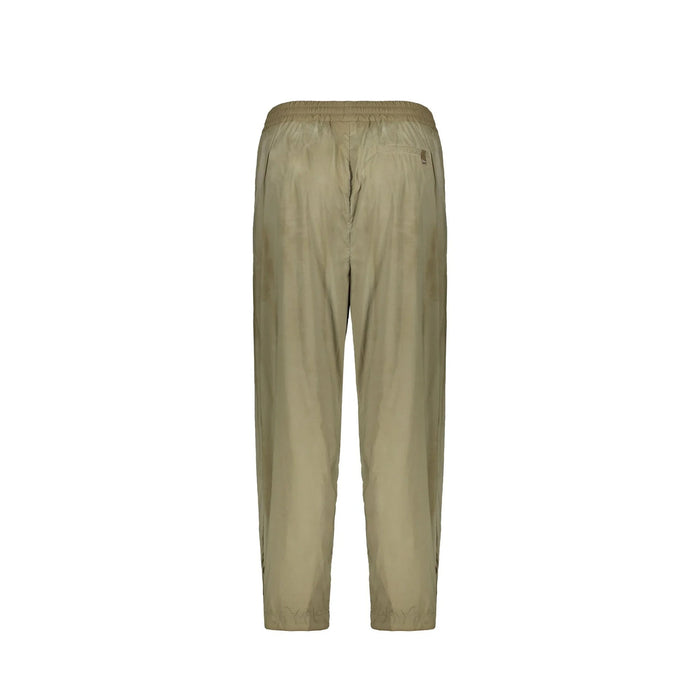 Herno Drawstring Elastic Waist Pants Green Elastane Polyamide