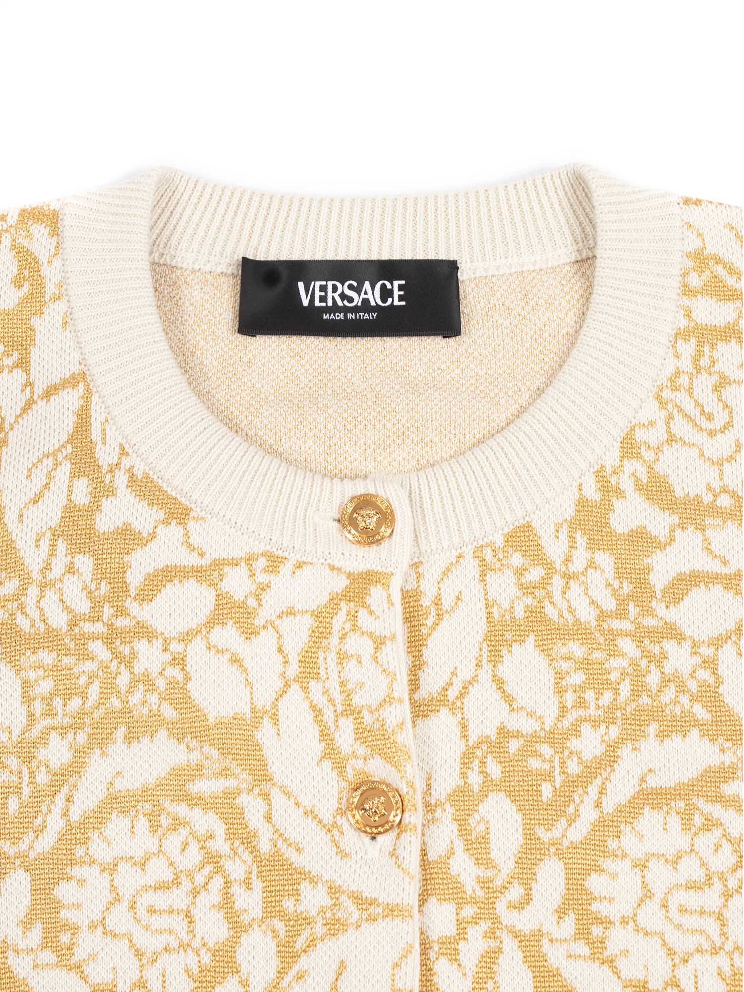 Knitwear Yellow Viscose Cotton Crewneck