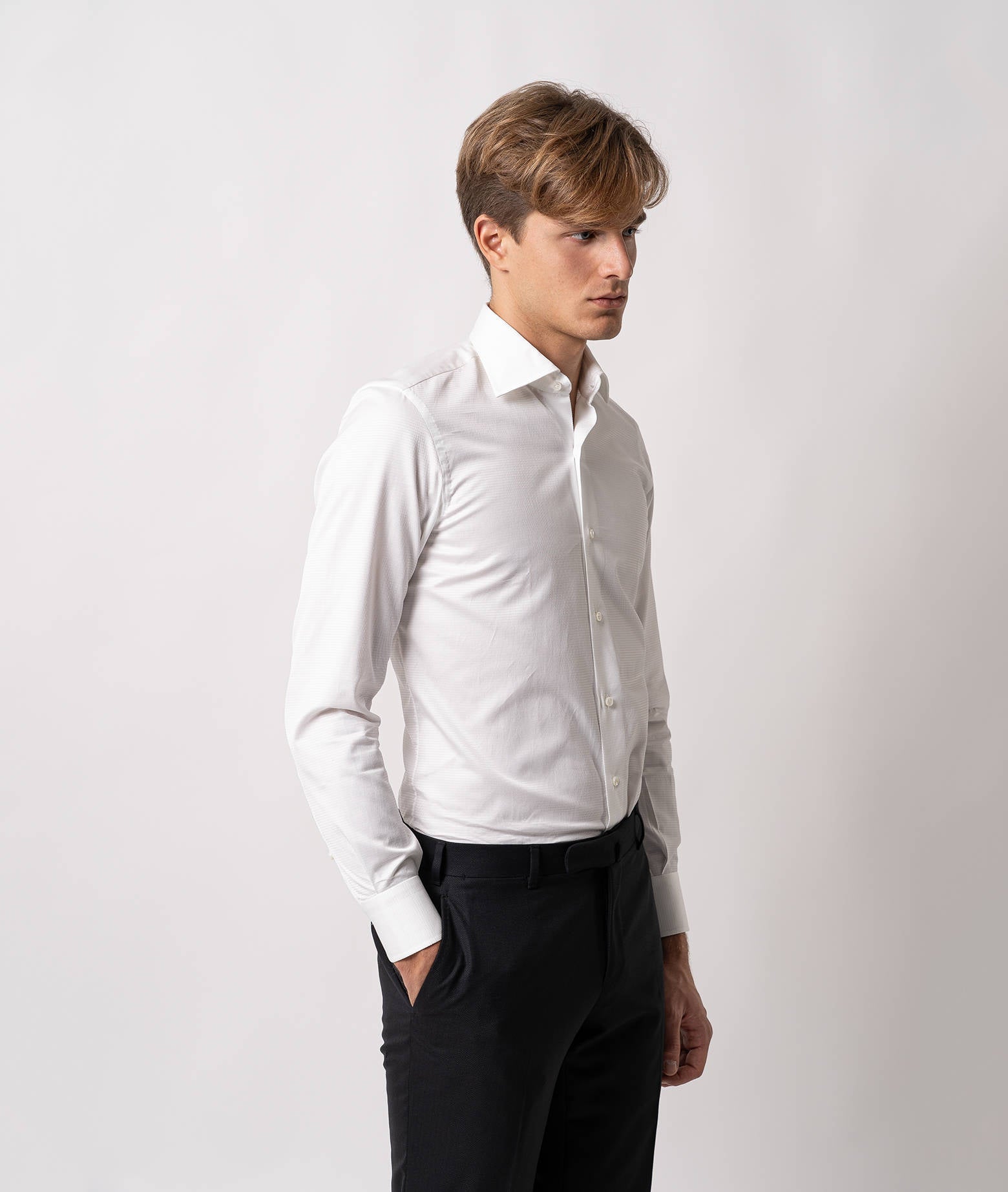 Tailored Cotton Shirt Montmartre White Hand Made