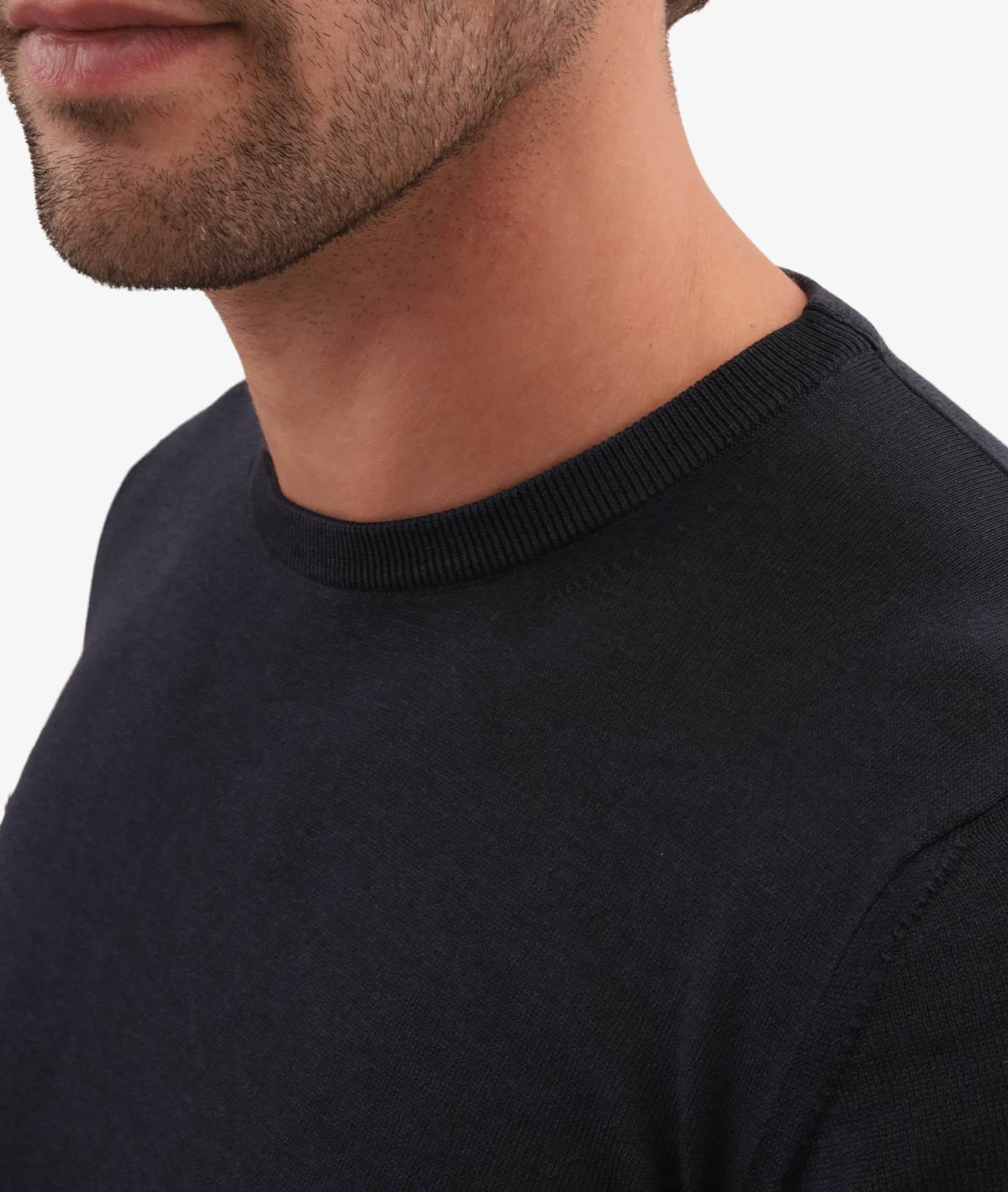 Silk And Cotton Crew Neck Cap Martin Green Basic Light Kintwear