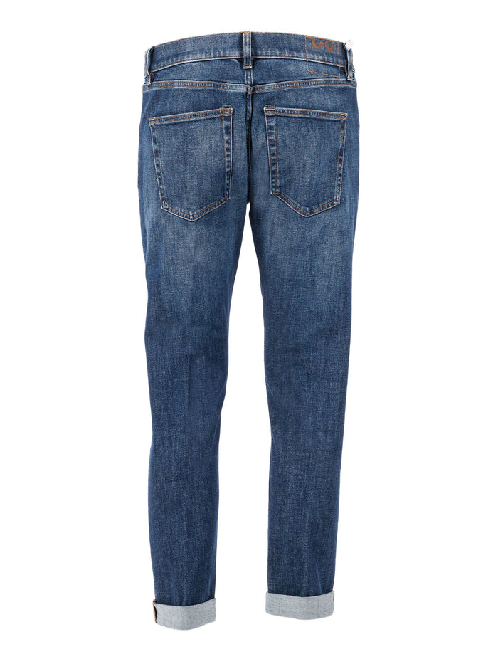 GEORGE PANTS Blue Cotton Elastan Jean