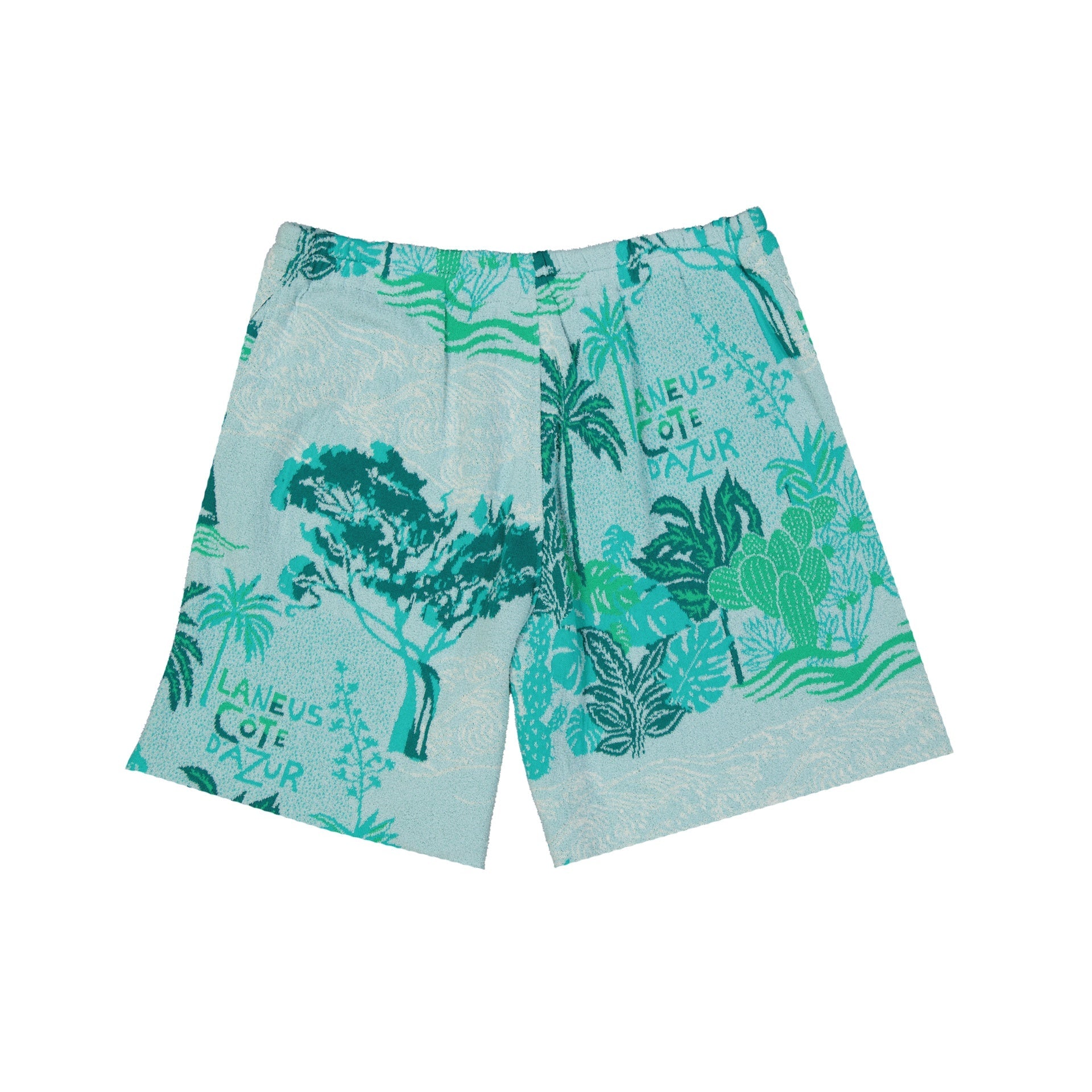 Laneus Côte Dazur Cotton Shorts Green Polyamide