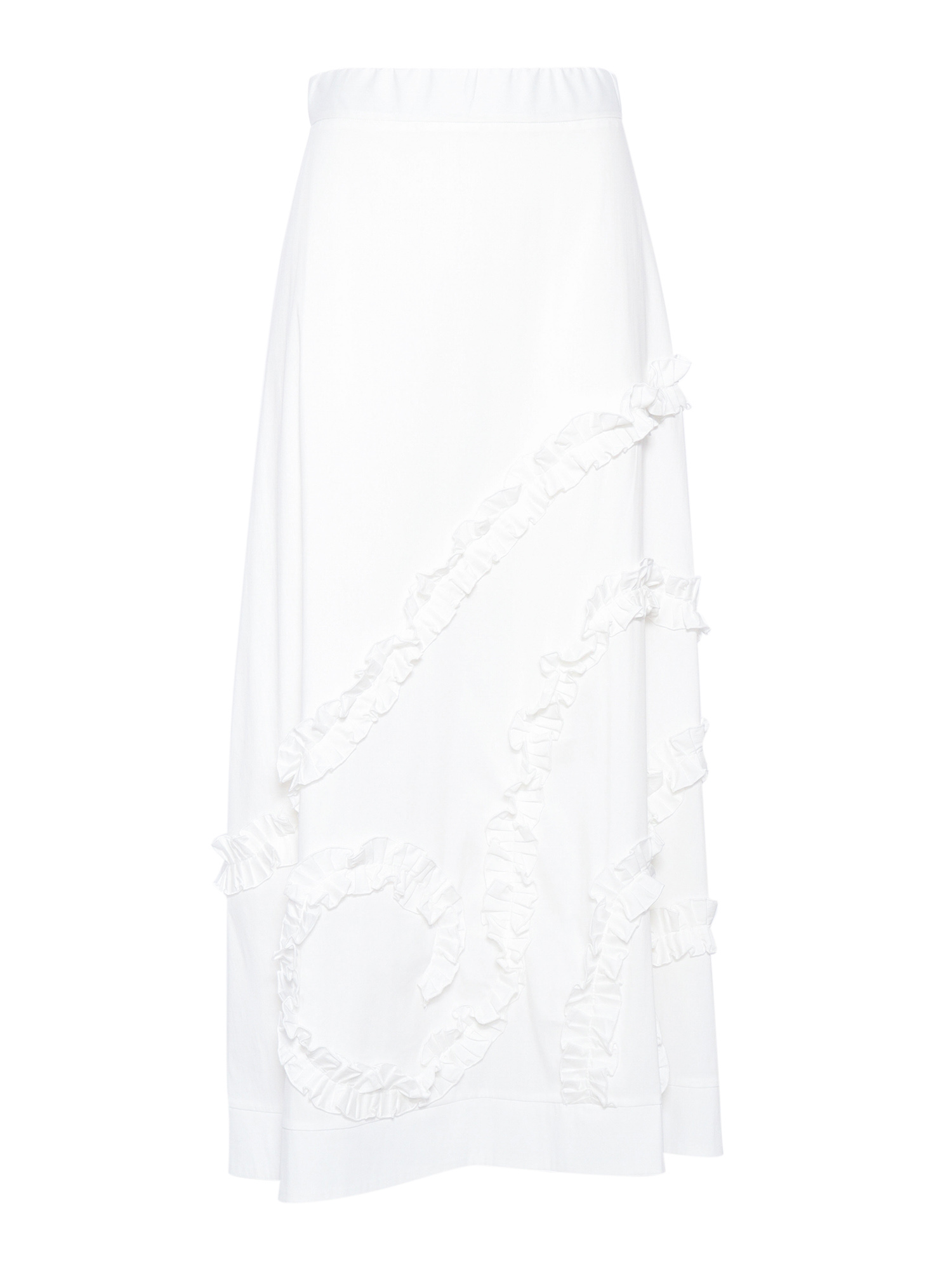 PLEATED SKIRT White