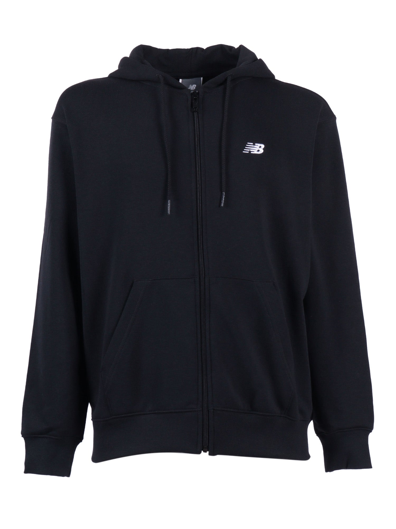Sport Essentials Logo French Terry Full Zip - Black Cotton Zipped Sweatshirt