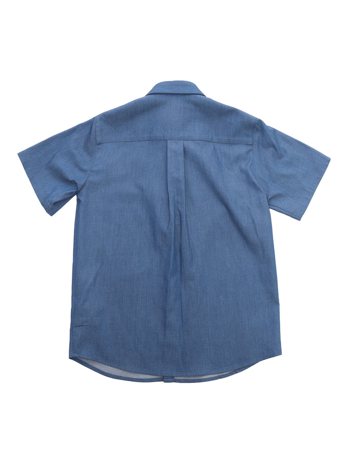 Blue Shirt With Medusa