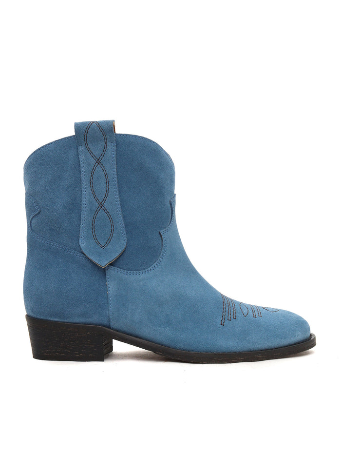 Blue long-eared Texan Light Leather Sole Boot