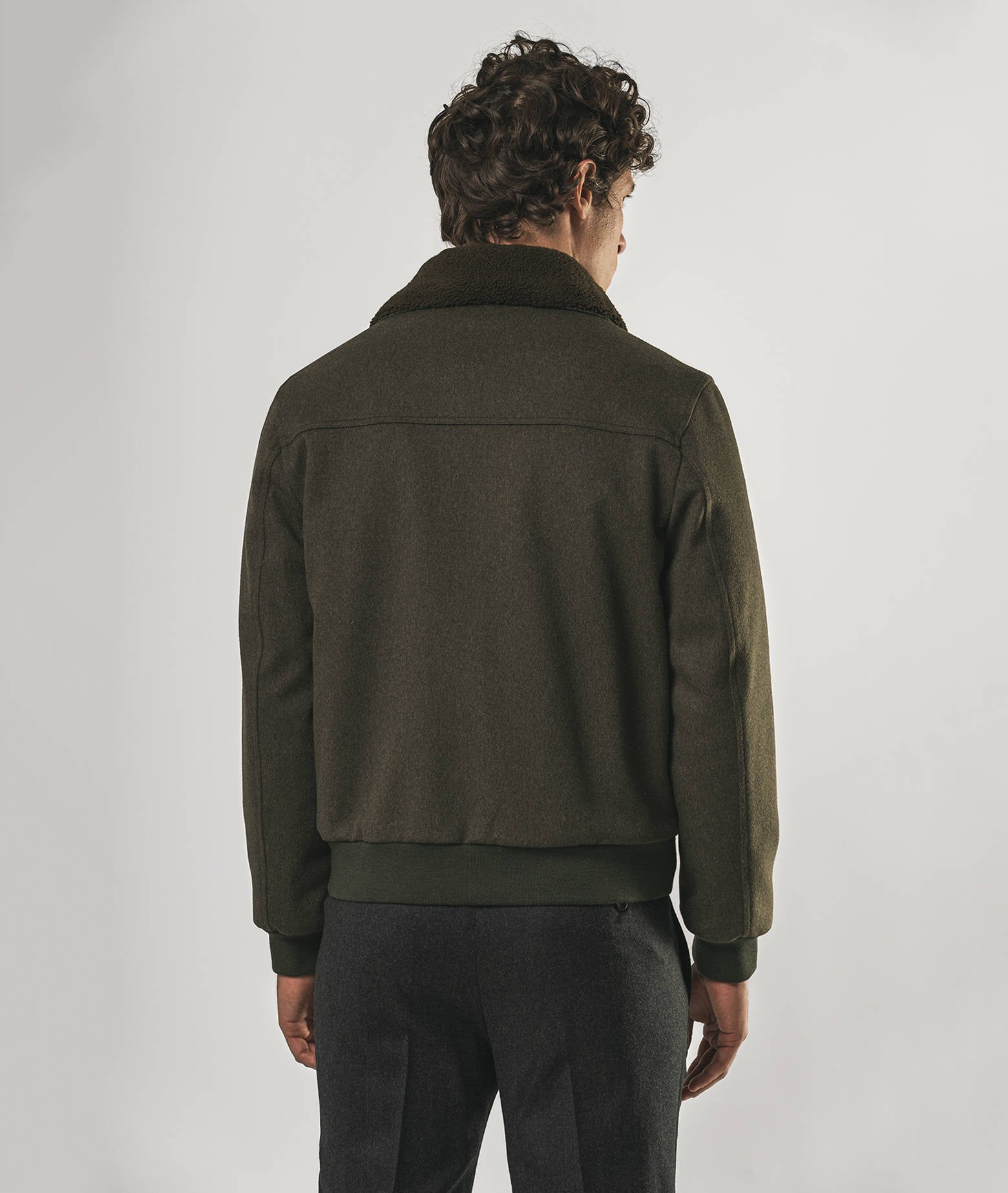 Wool Jacket Elbrus Olive Sportswear (no Padding)