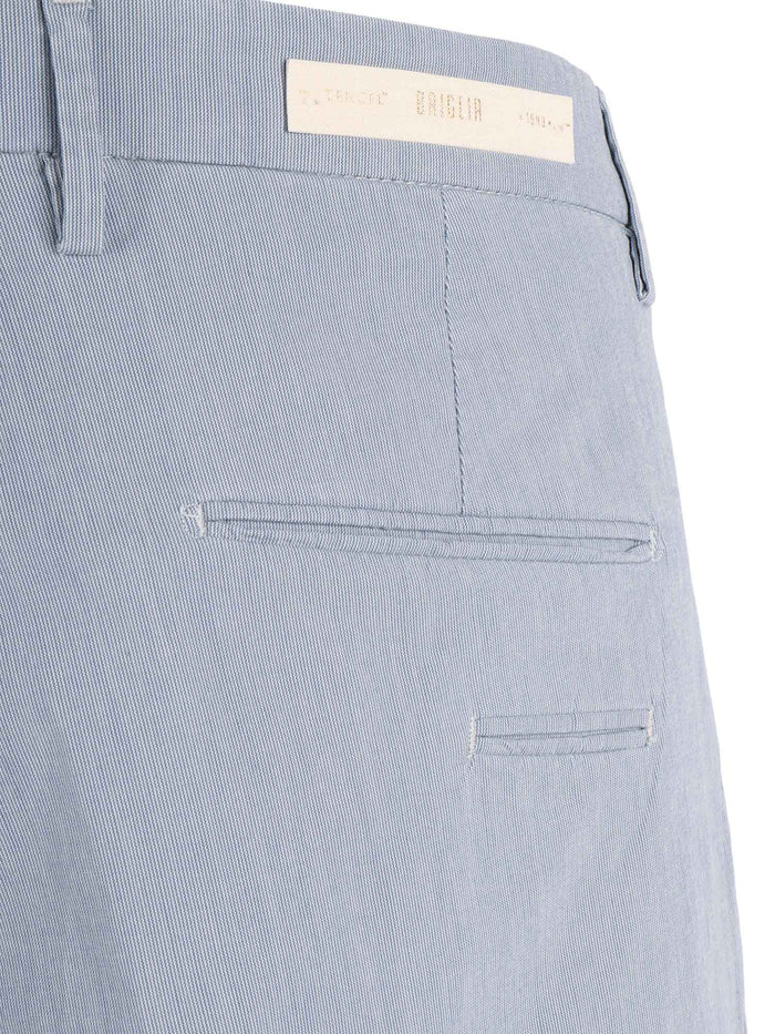 Trousers Grey Lyocell Cotton Elastane