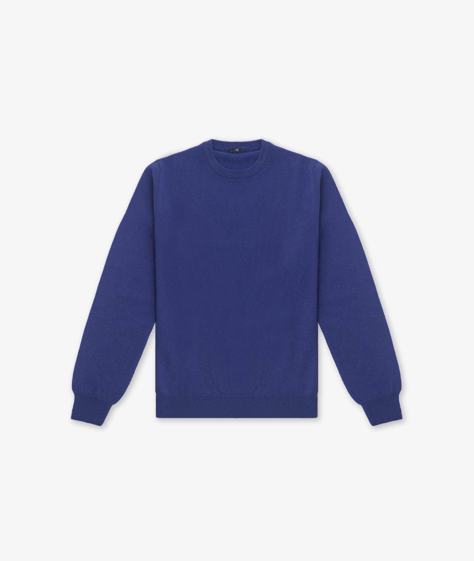Crewneck Cashmere Sweater Ottawa Blue Basic Light Kintwear