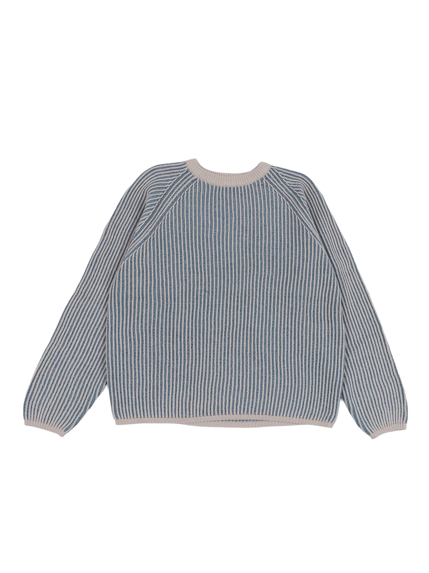 GASTAR K1681S KNITWEAR Blue Cotton Crewneck