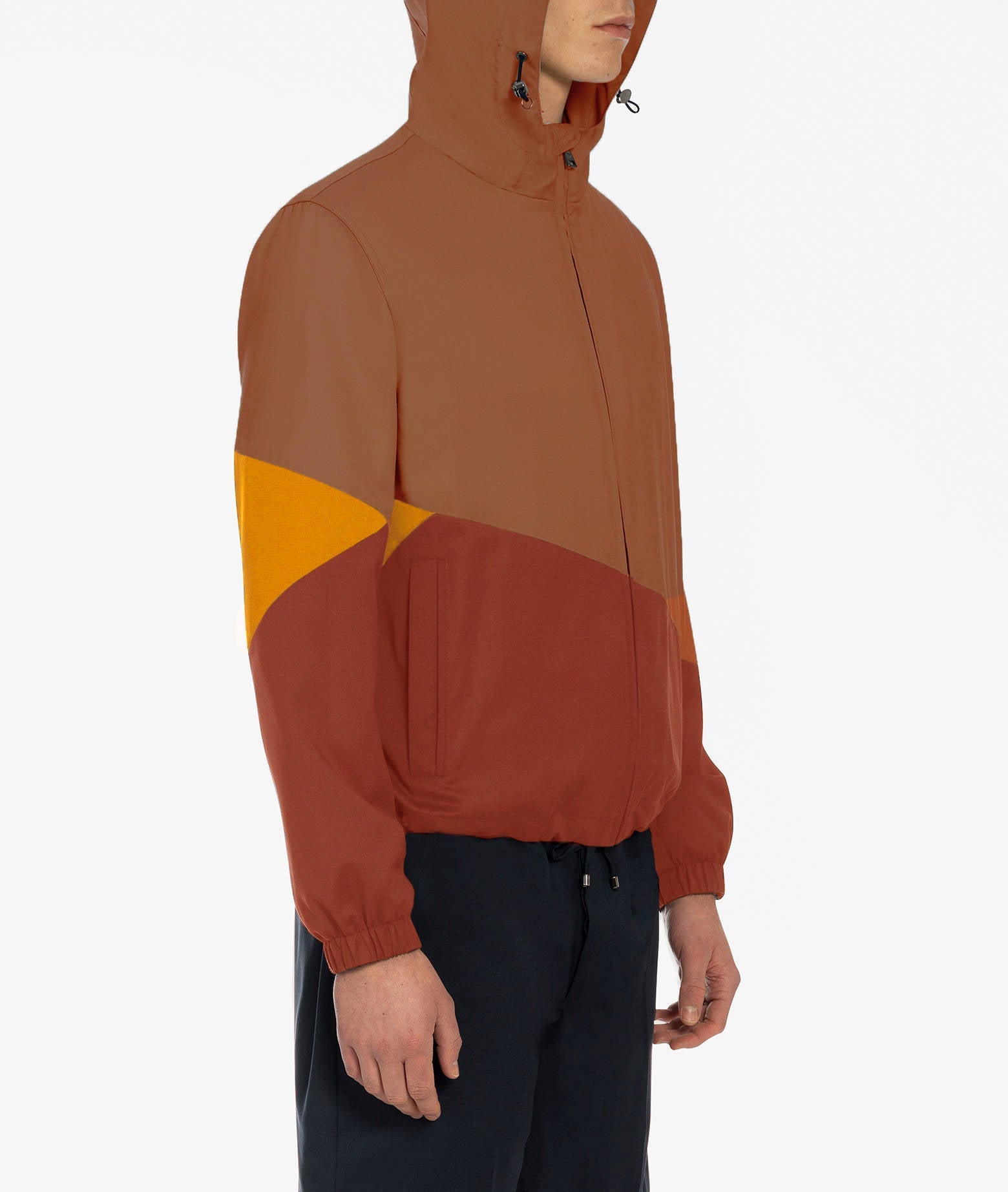 Wool Bomber Stormy Brown Sportwear Blouson