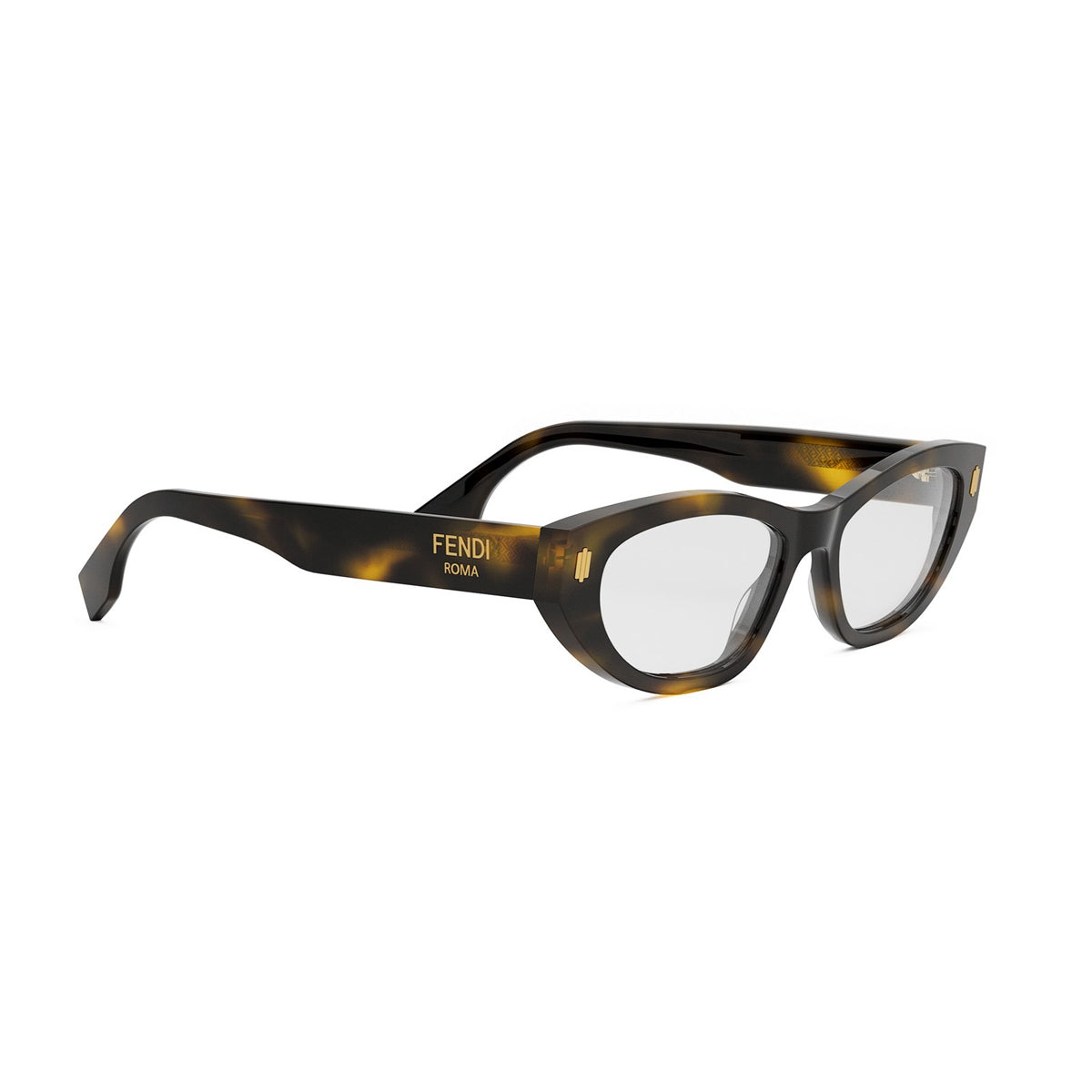 Fendi FE50119I Roma 052 Havana Marrone Acetate Occhiali Da Vista