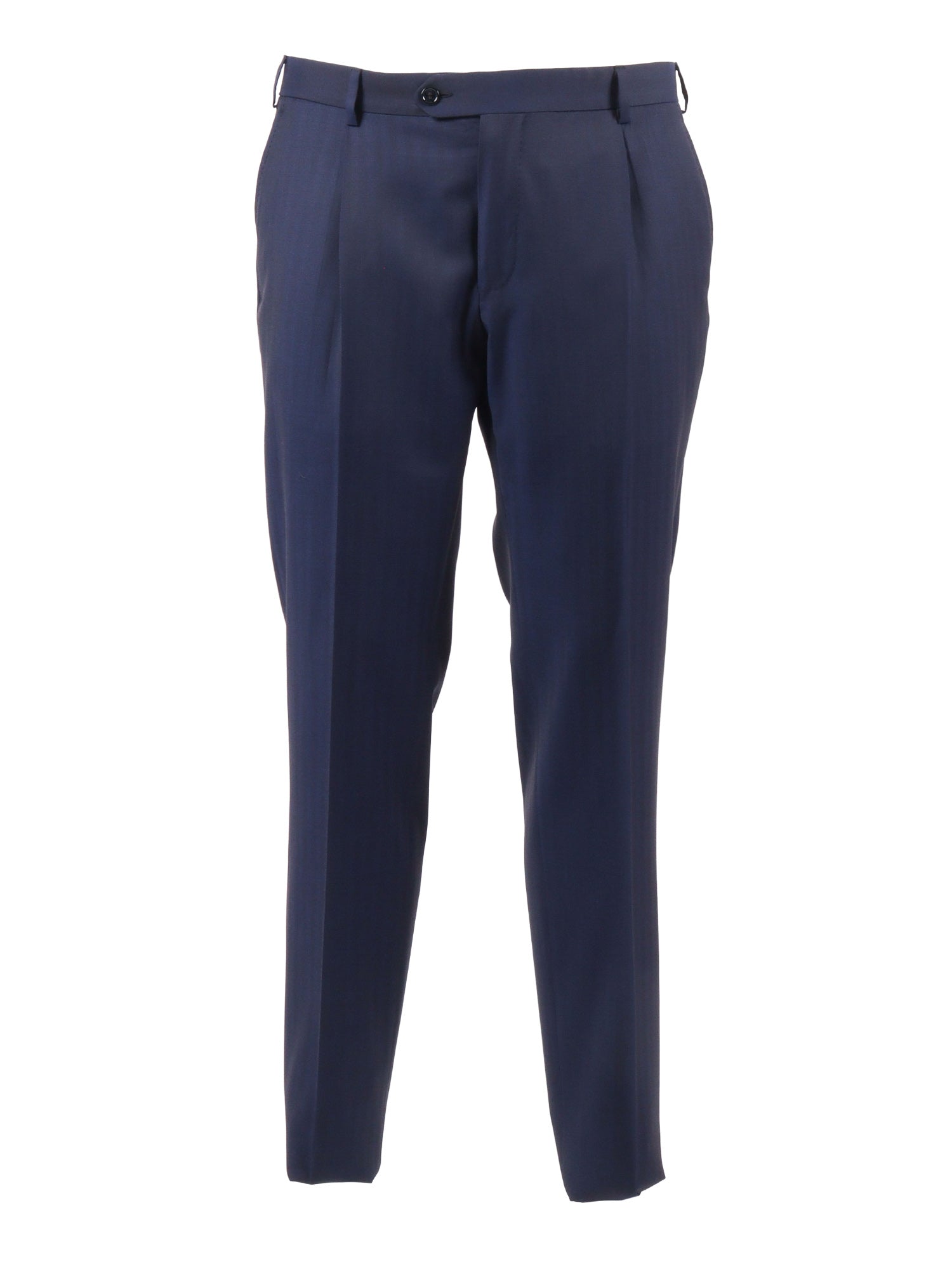 Trousers Blue Virgin Wool Pant