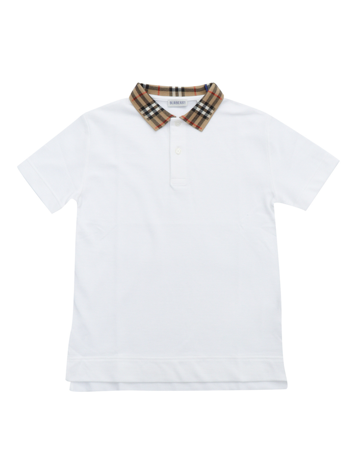 KID BOY POLO SHIRTS White Cotton