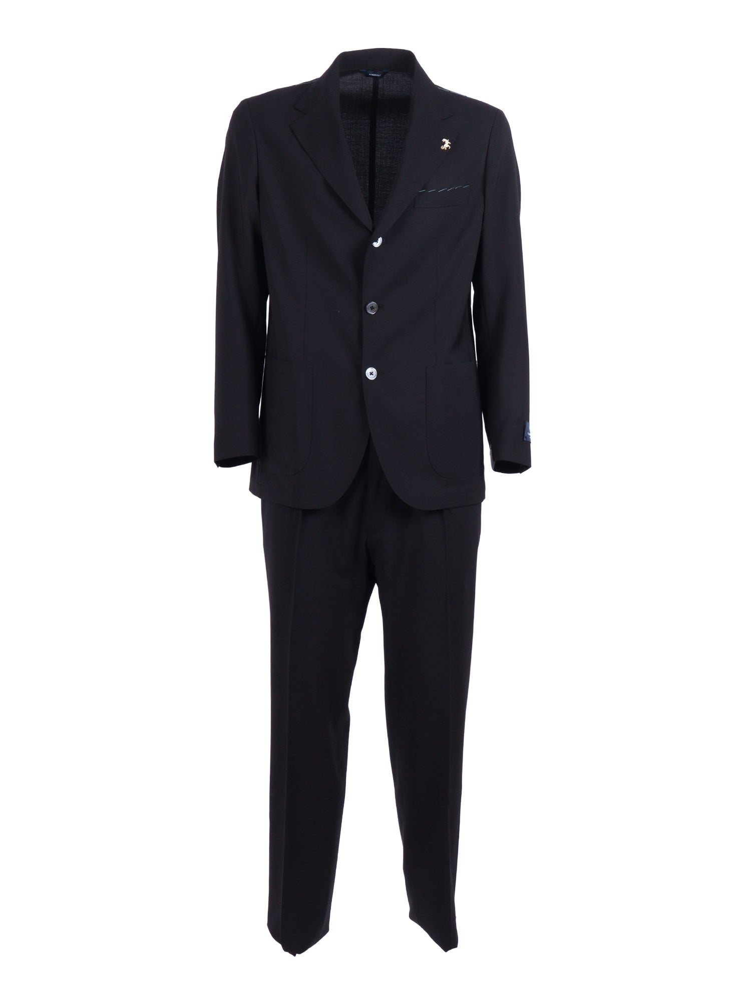 Zero Gravity Suit Black Wool Elastane Single Breasted Dress