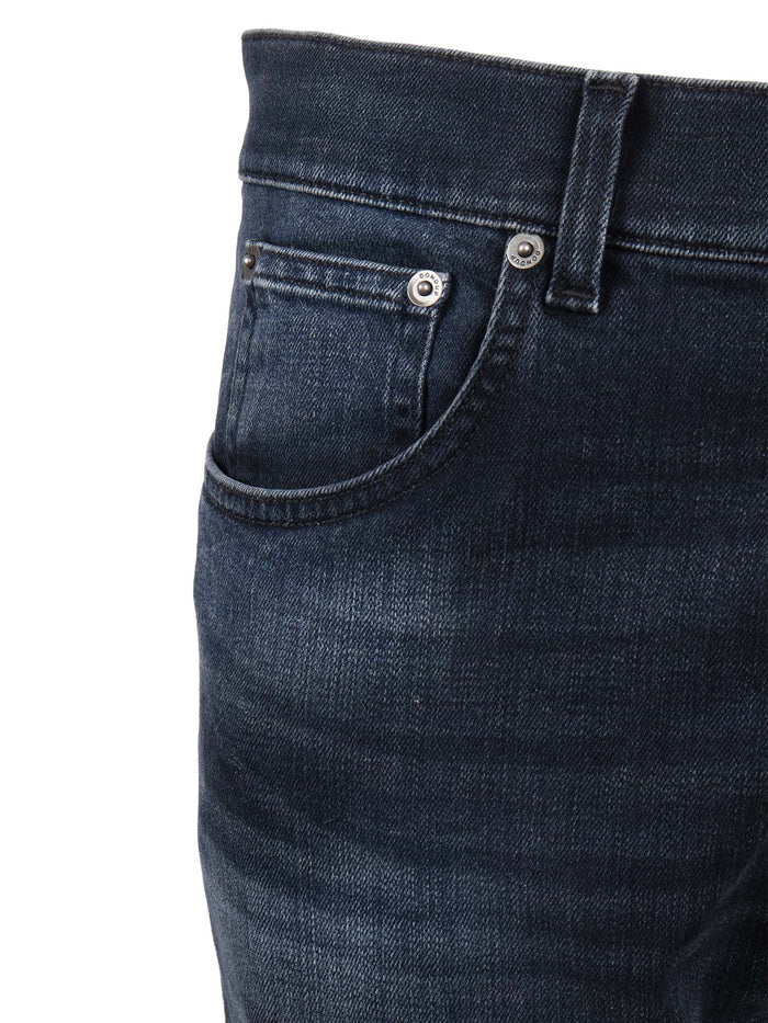 Dian Pants Blue Cotton Elastane Jean
